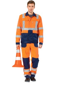 Костюм сигнальный оранжевый "Магистраль" СОМ 342