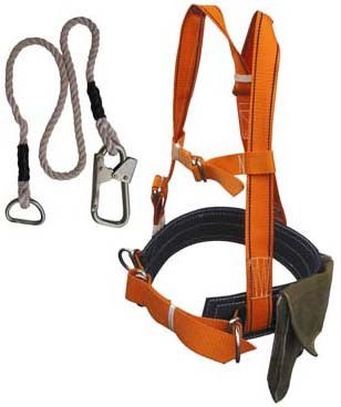 Пояс предохранительный УПС 2Д строп В (канат)
