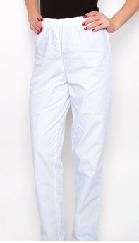 Брюки медицинские женские белые БРК 1701