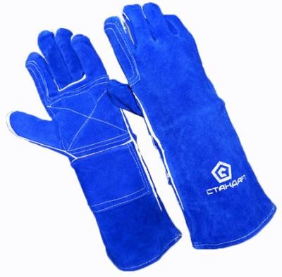 Краги спилковые пятипалые САПФИР-KEVLAR, усиленные