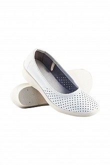 Туфли женские "Блонд" кожаные цвет белый