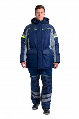 Куртка утепленная "Специалист" т.синий/серый КРТ 624