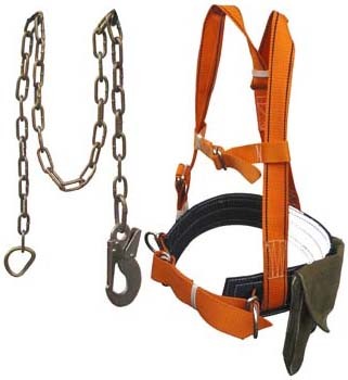 Пояс предохранительный УПС 2Д +строп Г(цепь)