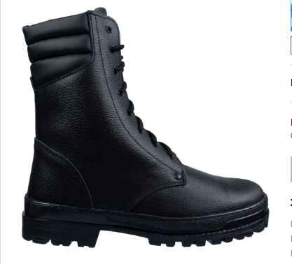 Ботинки ОМОН с высокими берцами, бортопрошивные юфтевые ТЭП БОТ 028