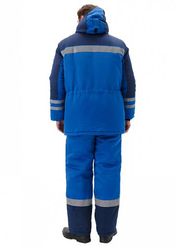Костюм утепленный &amp;quot;Зимник&amp;quot; с брюками василек/т.синий КСМ 708