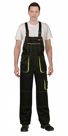 Полукомбинезон "Кроун" черный/неон ПКМ 007