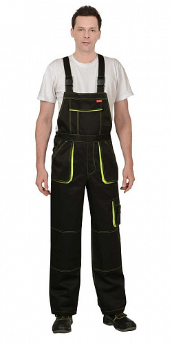 Полукомбинезон &amp;quot;Кроун&amp;quot; черный/неон ПКМ 007