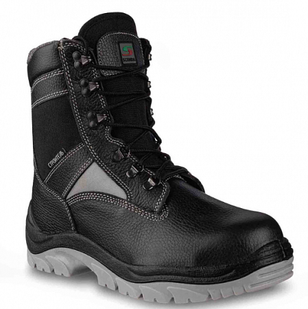 Ботинки "СТРОИТЕЛЬ" утепленные нат. кожа ПУ/ТПУ, МП