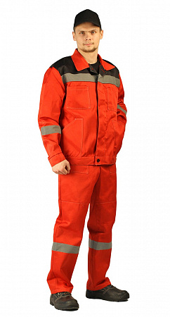 Костюм "Легион" с п/к красный/черный КСМ 321