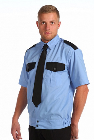 Рубашка охранника, короткий рукав (резинка)