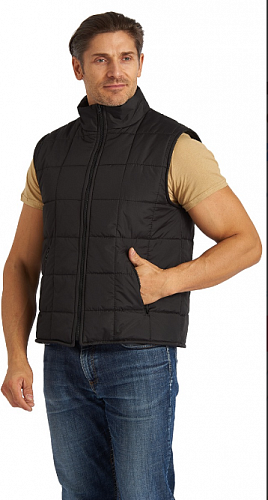 Жилет утеплённый &amp;quot;Комфорт&amp;quot;,черный, ЖЛТ 943