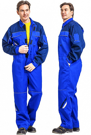 Комбинезон "Мегаполис" василёк/т.синий ПКМ 014