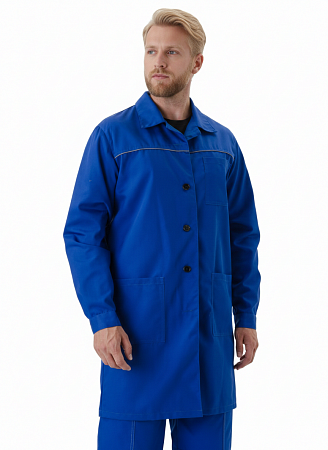 Халат рабочий "Валент" васильковый ХЛТ 480