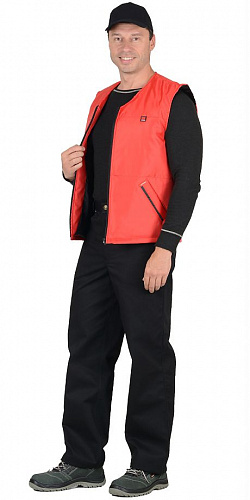 Жилет утепленный &amp;quot;Кассир&amp;quot; красный ЖЛТ 901