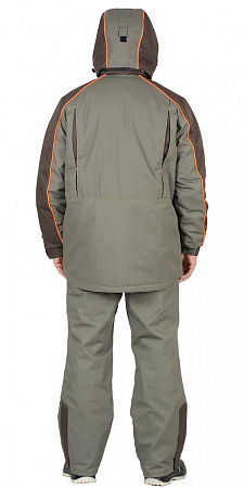Костюм утепленный "Кобальт" с брюками оливковый/т.коричневый КСМ 718