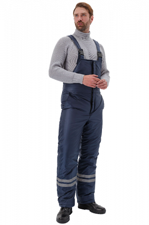Костюм утепленный "Стим" с п/к  т.синий/оранжевый КСМ 812
