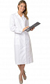 Халат медицинский женский &amp;quot;Классика&amp;quot; белый ХЛТ 1502