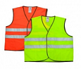 Жилет сигнальный 2СОП 120г/м с карманами оранжевый 2209