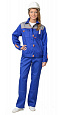 Костюм летний женский "Фаворит" с брюками голубой/св.серый КСМ 103