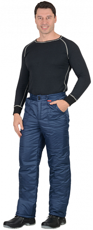 Брюки утепленные "Европа" синие