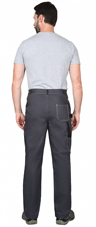 Брюки "Мега" серый с черным БРК 056