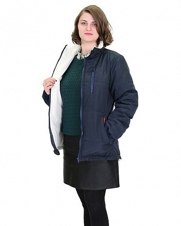 Куртка утепленная женская "Снег" т.синий КРТ 555