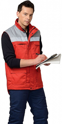 Жилет утепленный &amp;quot;Спец&amp;quot; красный ЖЛТ 917