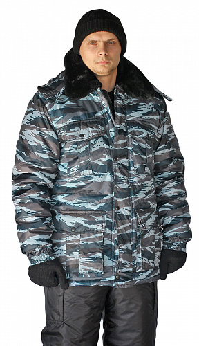 Куртка мужская &amp;quot;Охрана&amp;quot; зимняя кмф серый &amp;quot;вихрь&amp;quot;