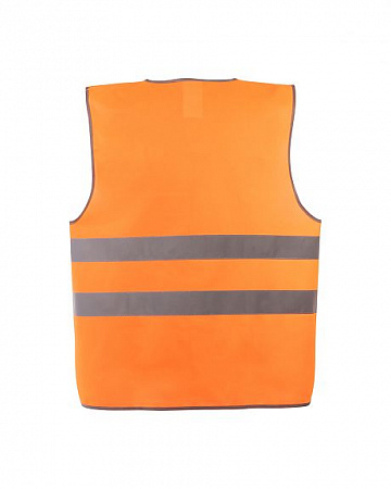 Жилет сигнальный оранжевый 2 СОП 100 г/м2  ЖЛТ 2204