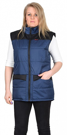Жилет утепленный "Евроника" т.синий ЖЛТ 918
