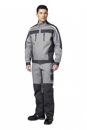 Костюм "Фабио" с брюками серый/т.серый КСМ 215