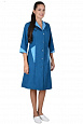 Халат женский "Марлен" морская волна/голубой ХЛТ 1010
