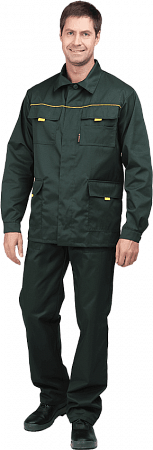 Костюм "Стяг" с брюками зеленый КСМ 244