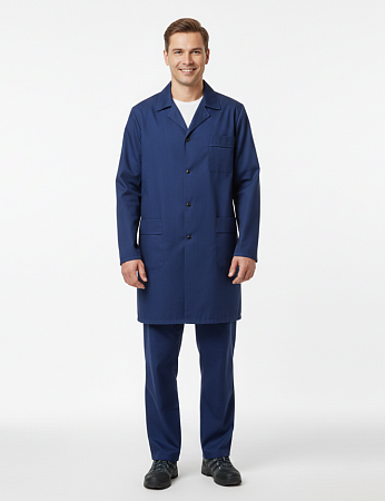 Халат рабочий "Классический" т.синий (бязь ГОСТ) ХЛТ 473