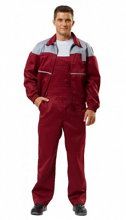 Костюм "Нефарио" с п/к бордовый/серый КСМ 308