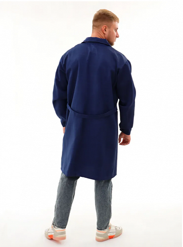 Халат рабочий &amp;quot;Классический&amp;quot; т.синий (смесовая) ХЛТ 475