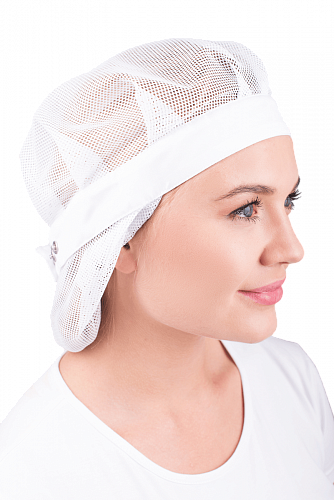 Шапочка &amp;quot;Пищевик&amp;quot; с сеткой ШПК 1359