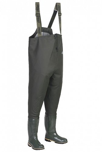 Полукомбинезон рыбацкий ПВХ оливковый ПОЛ 168