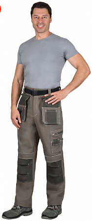 Брюки "ТОКИО" т. песочный с хаки 100%х/б пл. 265 г/кв.м БРК 051