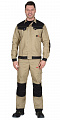 Костюм &amp;quot;ВЕСТ&amp;quot; с п/к песочный/черный КСМ 334