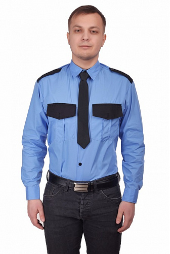 Рубашка охранника, длинный рукав КО 301