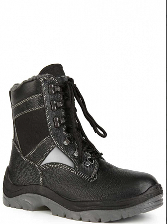 Ботинки "СТРОИТЕЛЬ" утепленные нат. кожа ПУ/ТПУ, МП