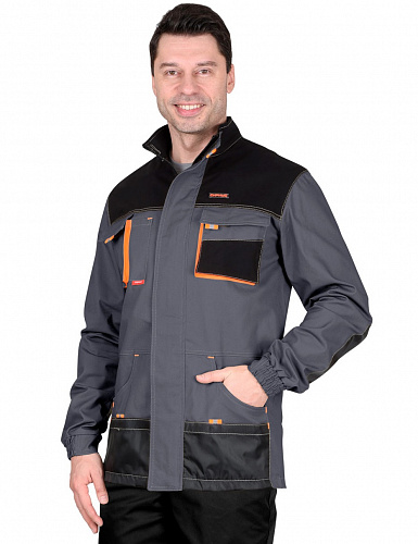 Куртка &amp;quot;Манхеттен&amp;quot; т.серый/черный КРТ 107