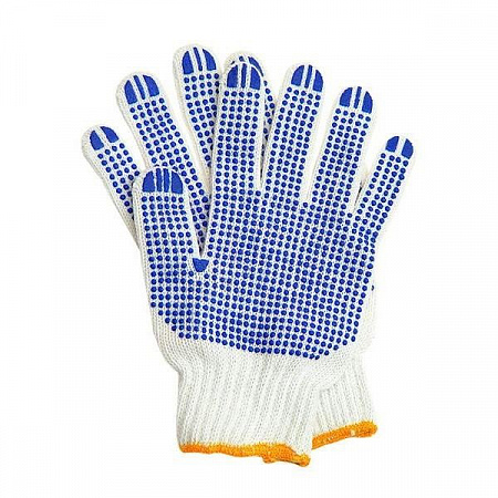 Перчатки трикотажные с ПВХ 10 класс 6-нитей