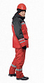Костюм утепленный &amp;quot;Зимник&amp;quot; с брюками красный/черный КСМ 709