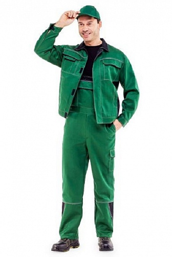 Костюм &amp;quot;Серж&amp;quot; с п/к зеленый КСМ 318