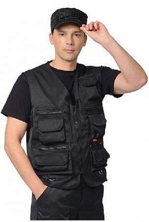 Жилет разгрузочный универсальный черный