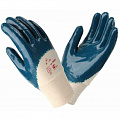 Перчатки нитриловые, манжет-резинка неполный облив