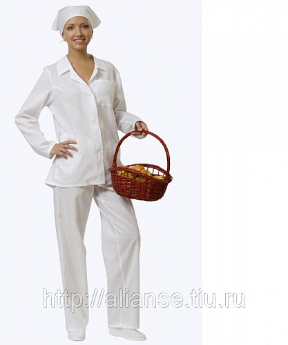 Костюм повара женский (бязь) КСМ 1302