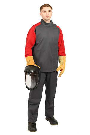 Костюм "Гектор" для защиты от повышенных температур серый/красный